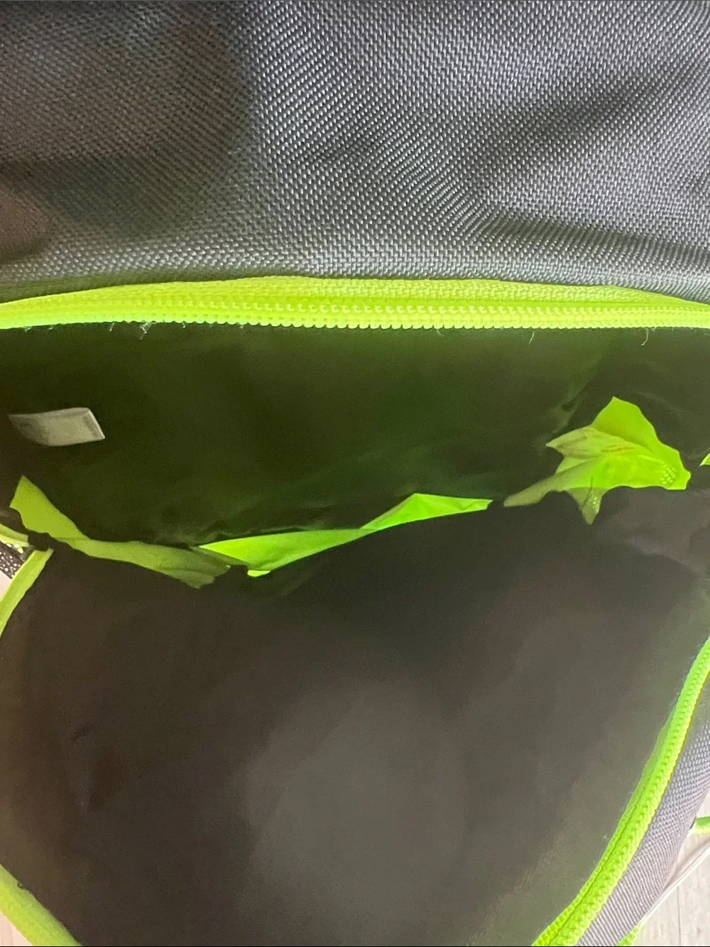 adidas Black and Neon Green Men's Backpack